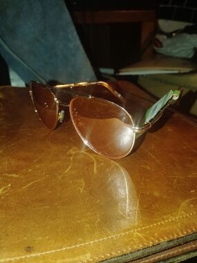 Gold Frame Brown Lens Aviator Sunglasses - Foster Grant